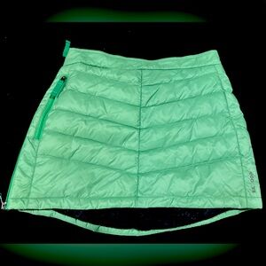 Skhoop Skirt Womens SMALL Green Quilted Down Puffer Outdoor Gear